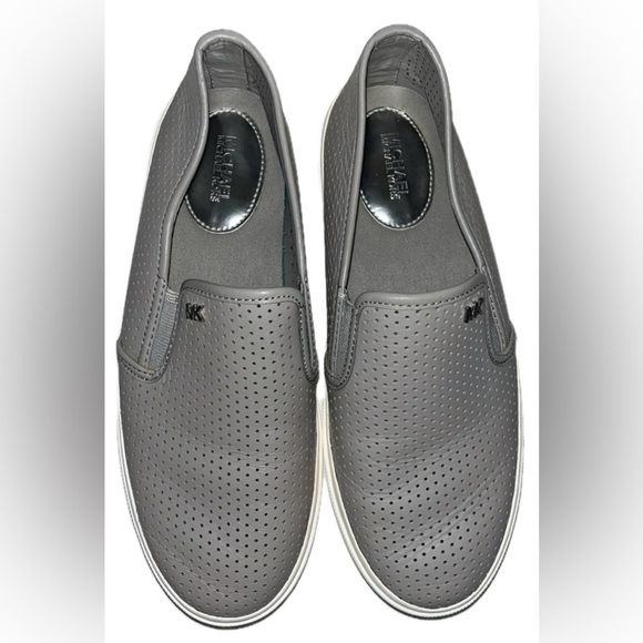 Michael Kors ‘Keaton’ Slip On Gray Leather Size 7.5M - Picture 2 of 13